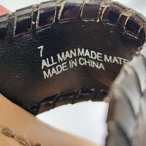 Cato women's size 7 black southwestern open toe sandal heels - Picture 8 of 8